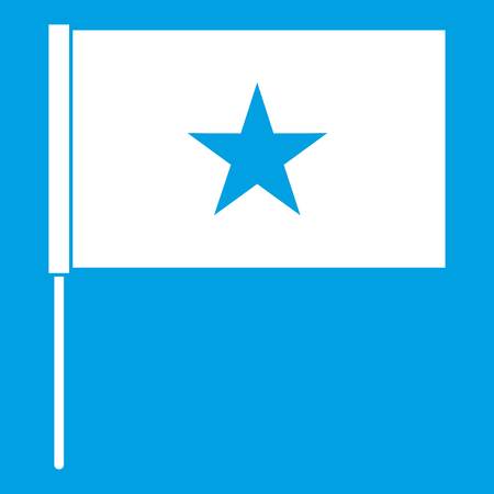 White vietnam flag iconのイラスト素材