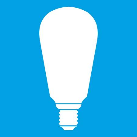 White light bulb iconのイラスト素材