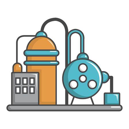 Industrial abstract machine icon, cartoon styleのイラスト素材