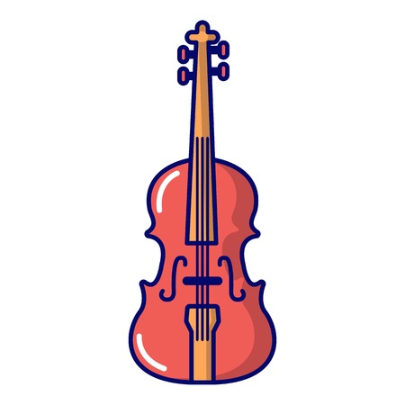 Violine icon, cartoon styleのイラスト素材