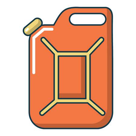 Canister of gasoline icon, cartoon styleのイラスト素材