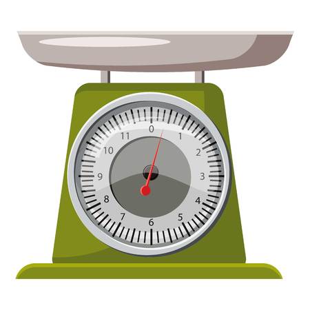 Domestic weigh scales icon, cartoon styleのイラスト素材