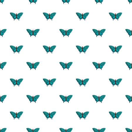 Butterfly morpho anaxibia pattern in cartoon style. Seamless pattern vector illustrationのイラスト素材