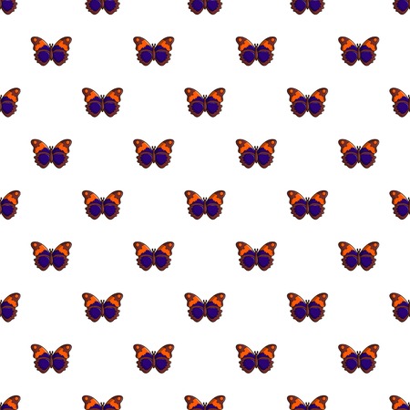 Butterfly brown pattern in cartoon style. Seamless pattern vector illustrationのイラスト素材