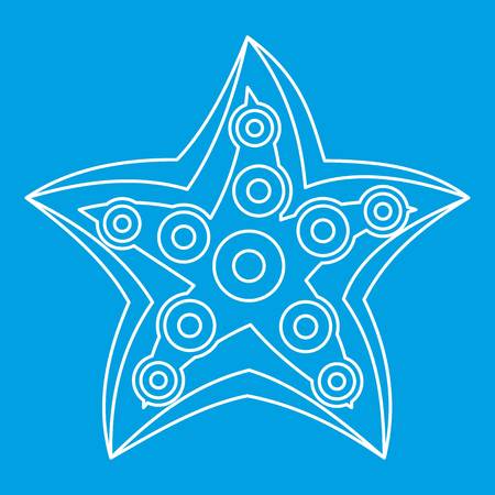 Starfish icon outlineのイラスト素材