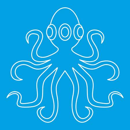 Octopus, icon outlineのイラスト素材