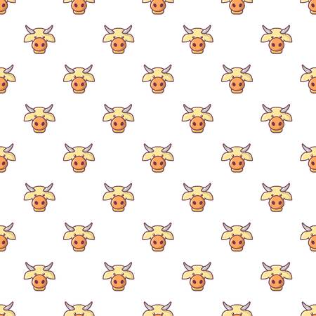 Cow head pattern seamlessのイラスト素材