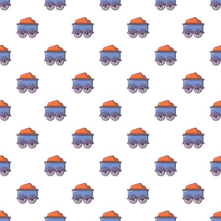 Train wagon pattern seamlessのイラスト素材