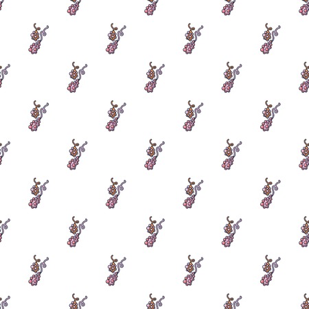 Dangerous virus pattern in cartoon style. Seamless pattern vector illustrationのイラスト素材