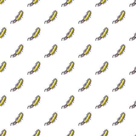 Virus pattern in cartoon style. Seamless pattern vector illustrationのイラスト素材