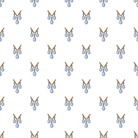 Pearl necklace pattern in cartoon style.のイラスト素材