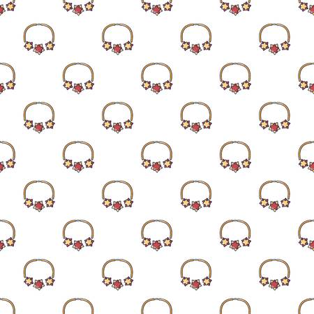Necklace pattern in cartoon style.のイラスト素材