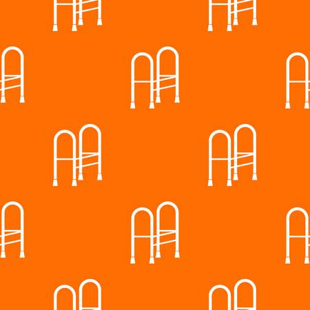 Walker pattern repeat seamless in orange color for any design. Vector geometric illustrationのイラスト素材