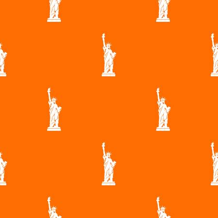 Statue of liberty pattern seamlessのイラスト素材