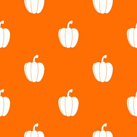 Pepper pattern repeat seamless in orange color for any design. Vector geometric illustrationのイラスト素材