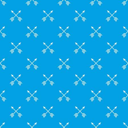 Arrows LGBT pattern repeat seamless in blue color for any design. Vector geometric illustrationのイラスト素材