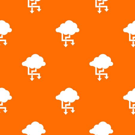 Cloud and arrows pattern seamlessのイラスト素材
