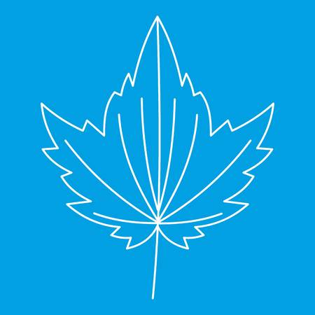 Big leaf icon, outline styleのイラスト素材