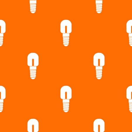 Light bulb pattern repeat seamless in orange color for any design. Vector geometric illustrationのイラスト素材
