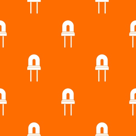 Halogen lamp pattern repeat seamless in orange color for any design. Vector geometric illustrationのイラスト素材