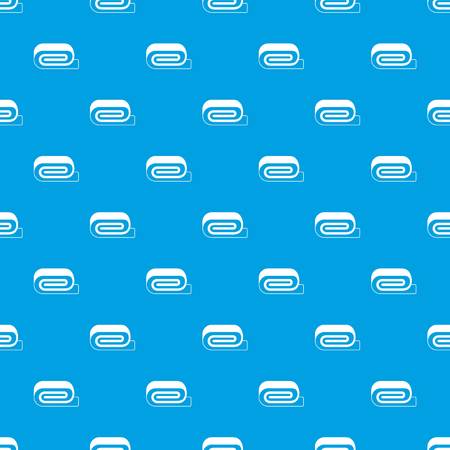 Spa towel pattern repeat seamless in blue color for any design. Vector geometric illustrationのイラスト素材