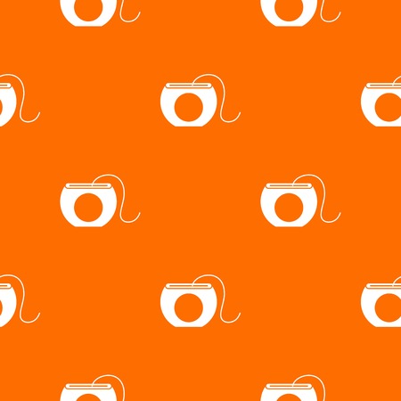 Dental floss pattern seamless illustration.のイラスト素材