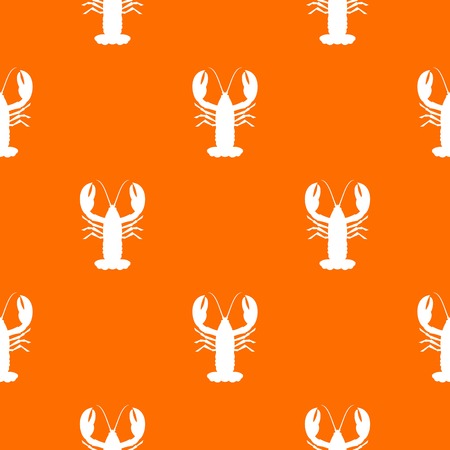 Crayfish pattern seamlessのイラスト素材