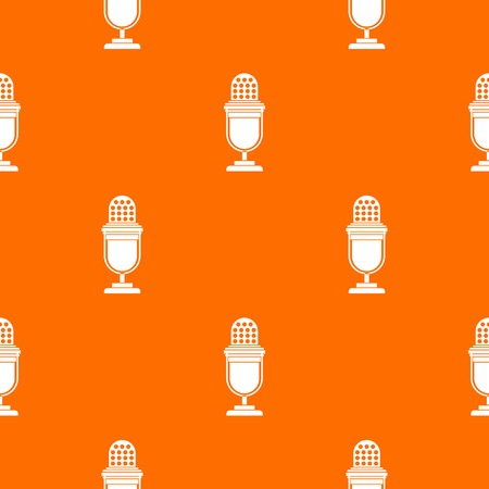 Lighting equipment pattern repeat seamless in orange color for any design. Vector geometric illustrationのイラスト素材