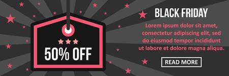 Black friday banner horizontal conceptのイラスト素材