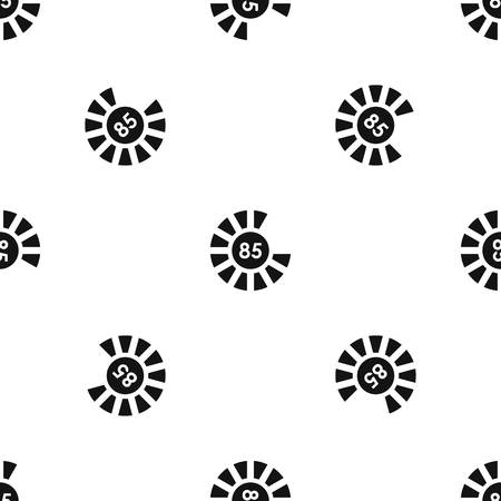 Sign 85 load pattern repeat seamless in black color for any design. Vector geometric illustrationのイラスト素材