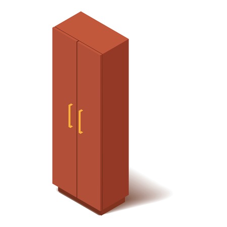 Office closet icon. Isometric illustration of office closet vector icon for webのイラスト素材