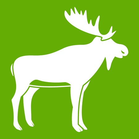 Deer icon greenのイラスト素材