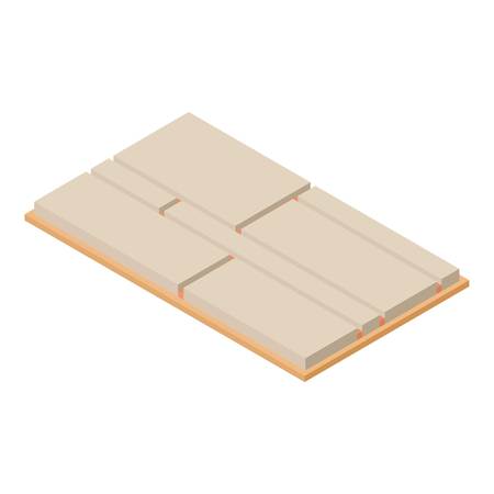 Tile icon. Isometric illustration of tile vector icon for webのイラスト素材