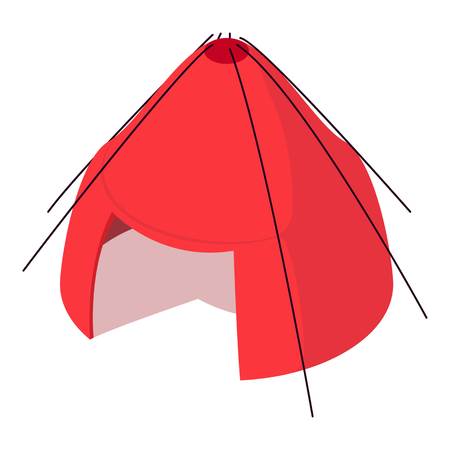 Big tent icon, isometric 3d styleのイラスト素材