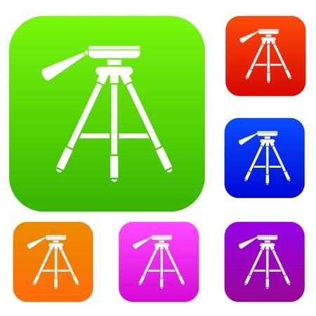 Tripod set collectionのイラスト素材