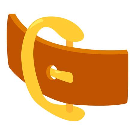 Gold belt icon, isometric 3d styleのイラスト素材