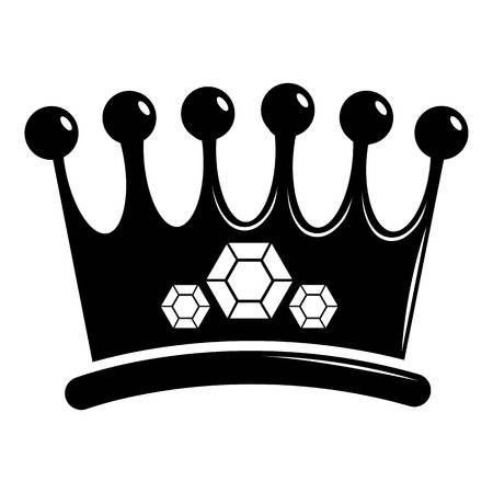 Crown icon. Simple illustration of crown vector icon for webのイラスト素材