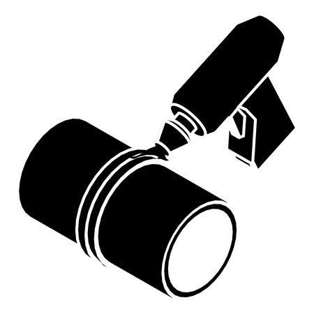 Welding torch cutting icon. Simple illustration of welding torch cutting vector icon for webのイラスト素材