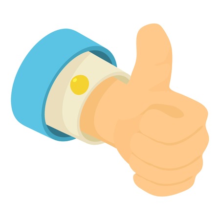 Approval icon. Isometric illustration of approval vector icon for webのイラスト素材