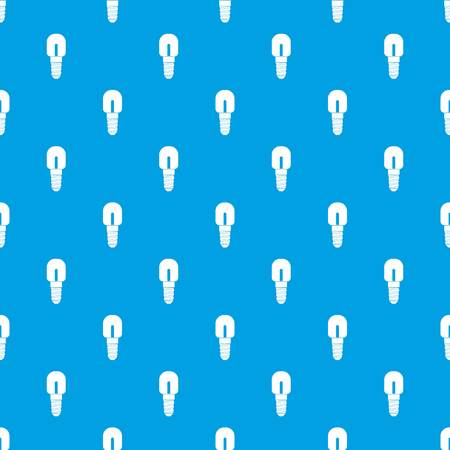 Light bulb pattern repeat seamless in blue color for any design. Vector geometric illustrationのイラスト素材