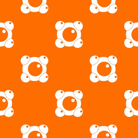 Chemical and physical molecules pattern seamlessのイラスト素材