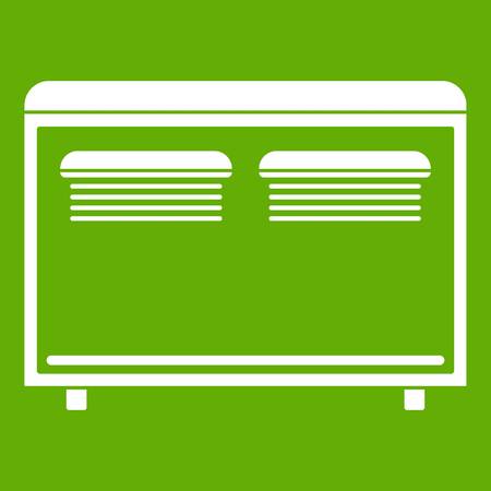Home equipment for heating icon greenのイラスト素材