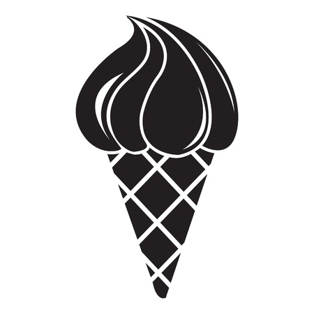 Lemon ice cream icon. Simple illustration of lemon ice cream vector icon for webのイラスト素材