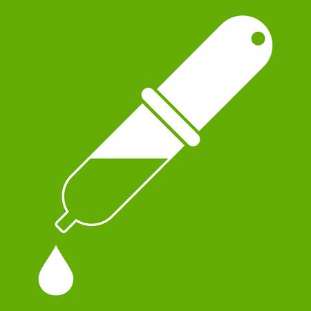 Pipette icon greenのイラスト素材