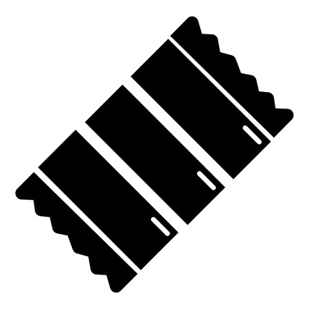 Chocolate icon, simple black styleのイラスト素材