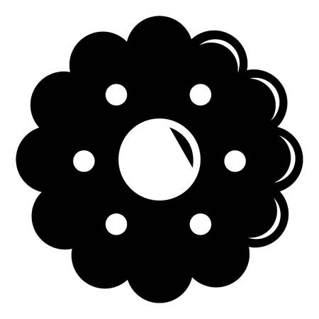 Biscuits icon, simple black styleのイラスト素材