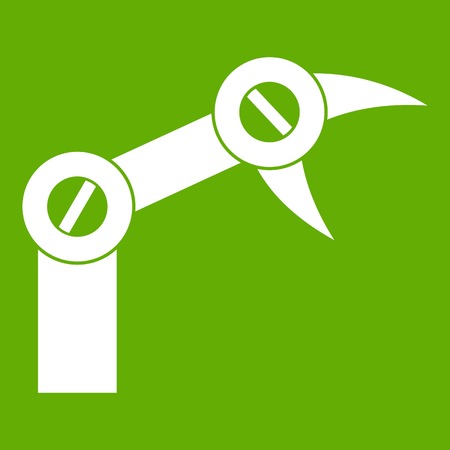 Industry robot icon greenのイラスト素材