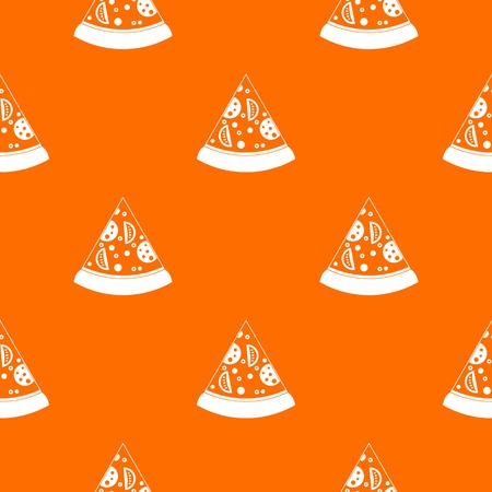 Slice of pizza pattern seamlessのイラスト素材