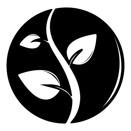 Sprout icon, simple black styleのイラスト素材