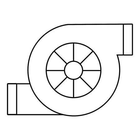 Air filter car icon. Outline illustration of air filter car vector icon for webのイラスト素材